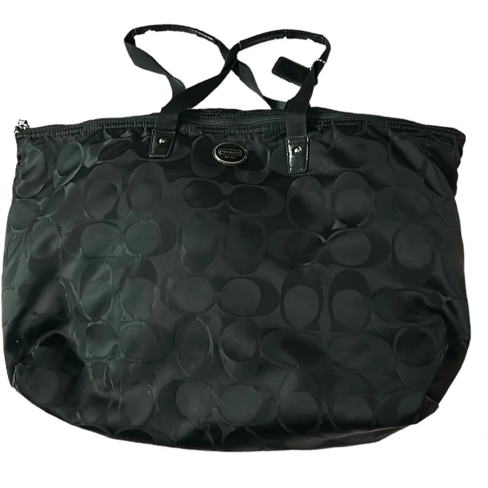 Coach All Black Travel Getaway  Bag - Picture 4 of 13